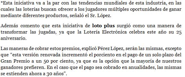 Loto Plus y Doble Revancha